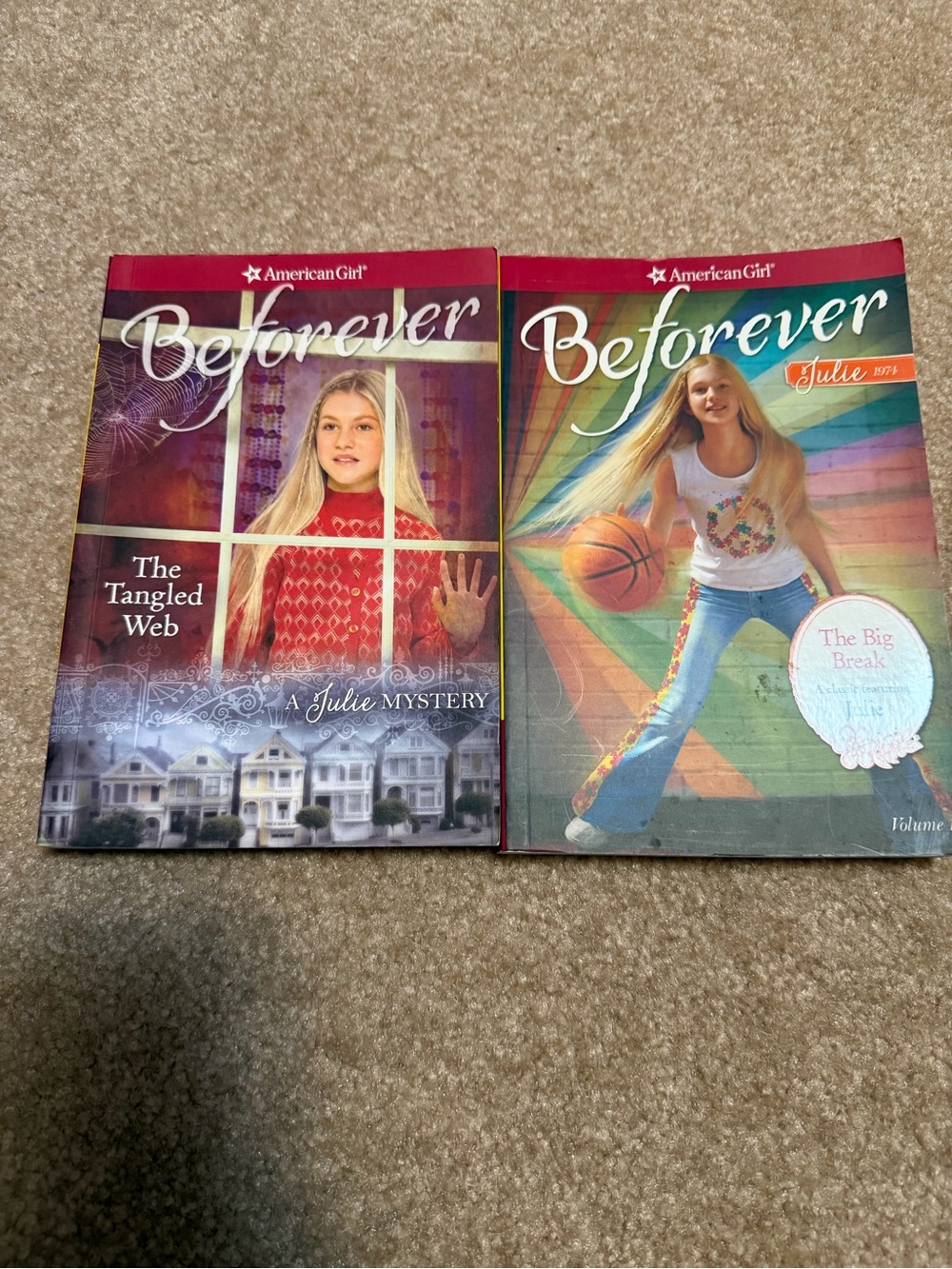 American Girl Beforever Julie Book Set - Red and Multicolor Covers